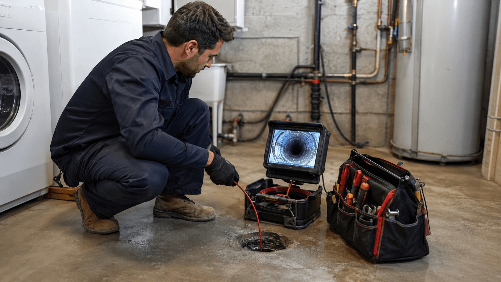 Inspection de drain avec caméra
