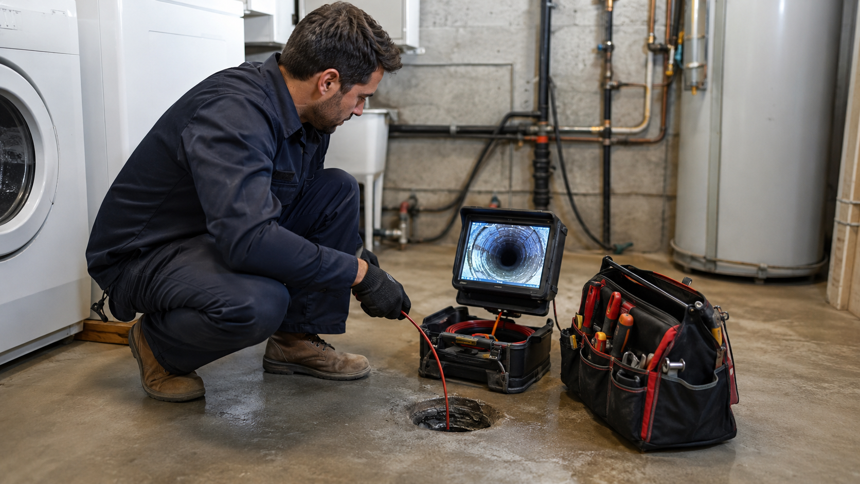 Inspection de drain avec caméra